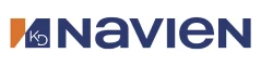 Logo of KD Navien with blue text and a stylized "KD" in a blue and orange square.